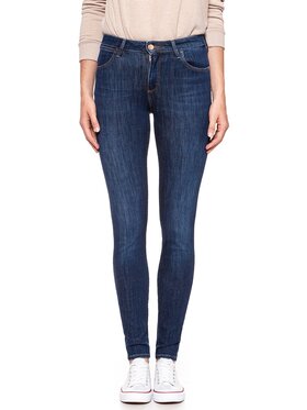 Wrangler Wrangler Jeansy SUPER SKINNY Niebieski Skinny Fit