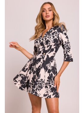 Made of Emotion Made of Emotion Koktejlové šaty M849 Čierna Premium Fit