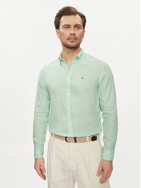 Tommy Hilfiger Tommy Hilfiger Koszula MW0MW34602 Zielony Regular Fit