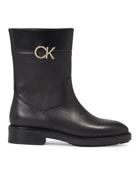 Calvin Klein Calvin Klein Botki Rubber Sole Ankle Boot W/Hw HW0HW01703 Czarny