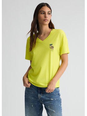 Liu Jo Liu Jo T-Shirt WA5366JS904M9502 Żółty Regular Fit