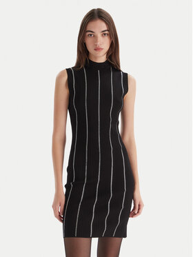 HUGO HUGO Sukienka dzianinowa Sbonny 50548258 Czarny Slim Fit