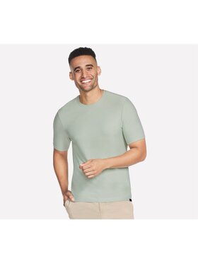 Skechers Skechers T-Shirt TS107-GRMV Zielony Regular Fit