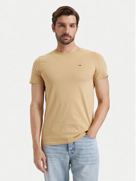 Tommy Jeans Tommy Jeans T-Shirt DM0DM04411 Béžová Slim Fit