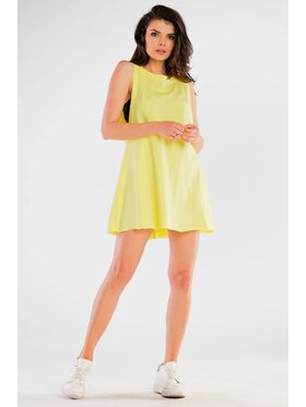 Infinite You Infinite You Sukienka letnia M245 Żółty Basic Fit