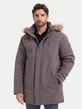Beverly Hills Polo Club Beverly Hills Polo Club Parka 62KUMP1301 Tmavosivá Regular Fit