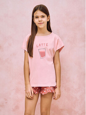 Taro Taro Piżama TA3172-02 Różowy Basic Fit