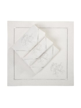 Roseberry Home Roseberry Home Serwetki Mistletoe Silverline Srebrny