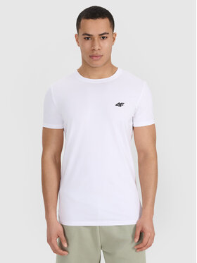 4F 4F T-Shirt MIDSHOP TEXTILE Biały Regular Fit