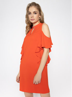 Guess Guess Φόρεμα κοκτέιλ Philipa W0GK91 W9X50 Πορτοκαλί Regular Fit