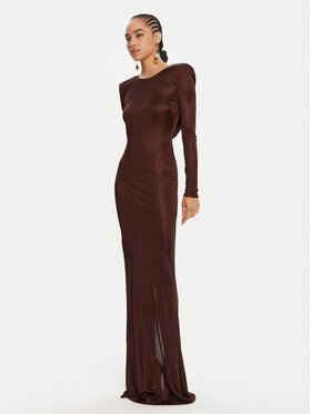 Elisabetta Franchi Elisabetta Franchi Večernja haljina AB-R10-56E2-V690 Smeđa Regular Fit