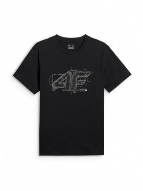 4F 4F T-Shirt COMMERCIAL 12 Czarny Regular Fit