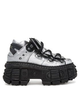 NEW ROCK NEW ROCK Stivaletti M-106WALL-C16 Argento