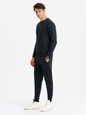 Ombre Ombre Komplet dresowy Z84 Czarny Regular Fit