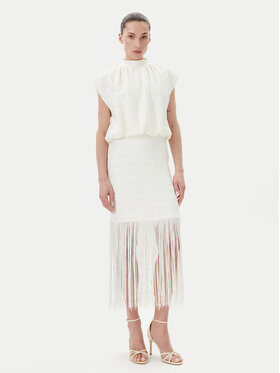 Bruuns Bazaar Bruuns Bazaar Kokteilinė suknelė Pentzia Malisa BBW4432 Balta Regular Fit