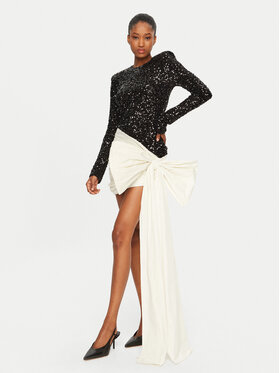 ROTATE ROTATE Коктейльна сукня 113998100 Чорний Slim Fit