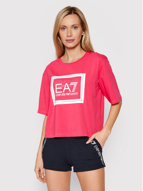 EA7 Emporio Armani EA7 Emporio Armani T-Shirt 3LTT28 TJ2HZ 1410 Różowy Relaxed Fit