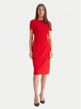 Calvin Klein Calvin Klein Koktélruha LV044E048G Piros Slim Fit
