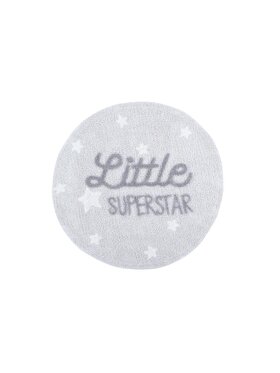 Lorena Canals Lorena Canals Dywan dziecięcy Dywan Bawełniany Little Superstar Ø120 cm Mr Wonderful Szary