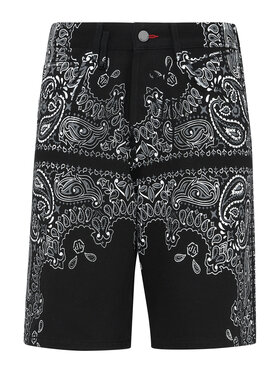 PHILIPP PLEIN PHILIPP PLEIN Džínové šortky 4395 Černá Regular Fit