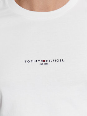 Tommy Hilfiger Majica Logo MW0MW32584 Bela Regular Fit