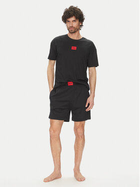 HUGO HUGO Pizsama Galaxy 50540091 Fekete Relaxed Fit
