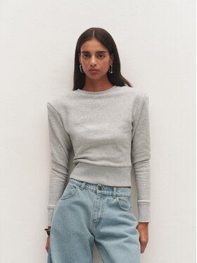Le Collet Le Collet Bluza NEA Szary Slim Fit