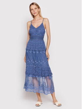 Iconique Iconique Rochie de vară Clotilde IC22 058 Albastru Regular Fit