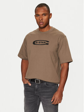 G-Star Raw G-Star Raw T-Shirt D26350 Καφέ Boxy Fit