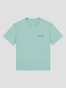 2005 2005 Tričko Basic Zelená Oversize