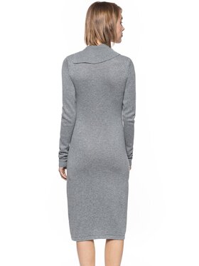 Tom Tailor Tom Tailor Sukienka codzienna LOVELY KNIT DRESS Szary Slim Fit