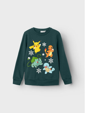 NAME IT NAME IT Μπλούζα POKEMON 13222364 Πράσινο Regular Fit