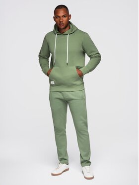Ombre Ombre Komplet dresowy Z120 Zielony Regular Fit
