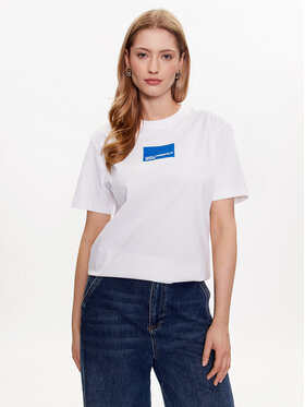 Karl Lagerfeld Jeans Karl Lagerfeld Jeans T-shirt 231J1706 Bijela Regular Fit