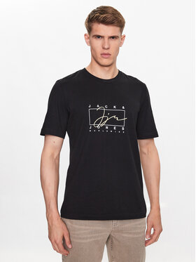 Jack&Jones Jack&Jones Tričko Splash 12235487 Čierna Standard Fit