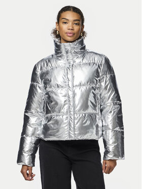 Pieces Pieces Giubbotto invernale Namie 17151539 Argento Regular Fit