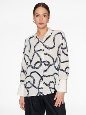 Tommy Hilfiger Tommy Hilfiger Marškiniai WW0WW39337 Balta Relaxed Fit
