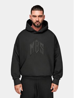 MADE BY SOCIETY MADE BY SOCIETY Kurtka anorak MBS Hoodie - H17621 Czarny Basic Fit