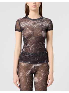 PHILIPP PLEIN PHILIPP PLEIN T-Shirt 31064 Czarny Skin Tight Fit