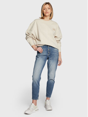 Calvin Klein Jeans Calvin Klein Jeans Bluza J20J219755 Beżowy Oversize