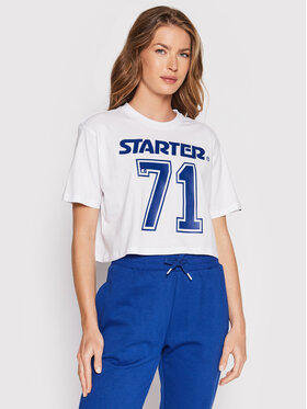 Starter Starter T-Shirt SDG-006-BD Bílá Relaxed Fit
