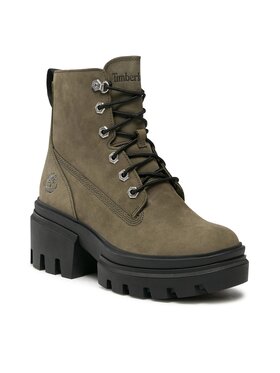 Timberland Timberland Botki Everleigh Boot 6In Laceup TB0A5Z689911 Zielony