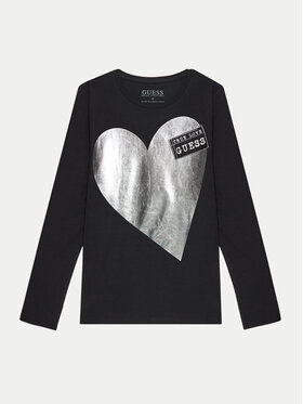 Guess Guess Bluse J4BI16 J1314 Schwarz Regular Fit