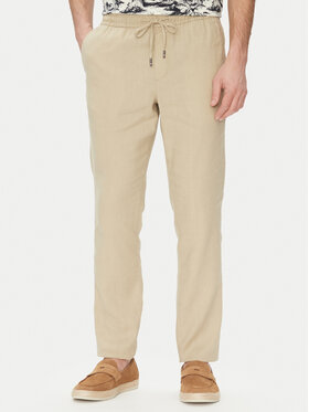 Tommy Hilfiger Tommy Hilfiger Bavlnené nohavice Harlem MW0MW38801 Béžová Slim Fit