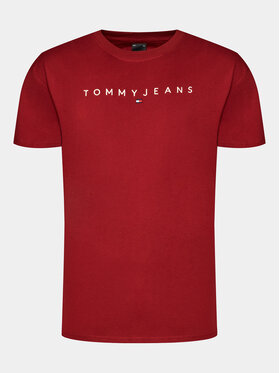 Tommy Jeans Tommy Jeans Tricou Linear Logo DM0DM17993 Roșu Regular Fit