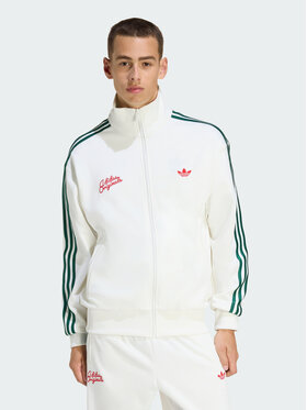 adidas adidas Bluza FIREBIRD ROSES Biały Loose Fit