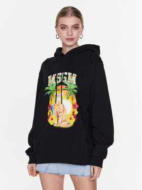 MSGM MSGM Majica dugih rukava 3441MDM214 237000 Crna Relaxed Fit