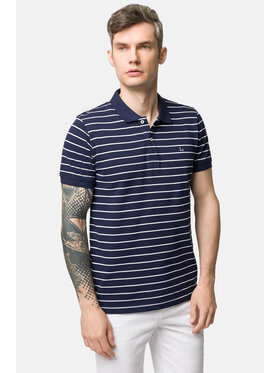 Lancerto Lancerto Polo Caden PO073123000021 Granatowy Regular Fit