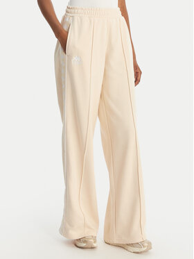 Kappa Kappa Pantaloni da tuta Banda Malorie 37256WW Écru Regular Fit