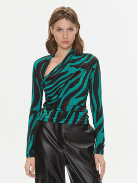 Pinko Pinko Halenka Mitsuko 102363 A1B9 Tyrkysová Regular Fit